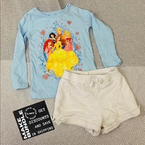 Short circo and shirt princess Disney T-3
